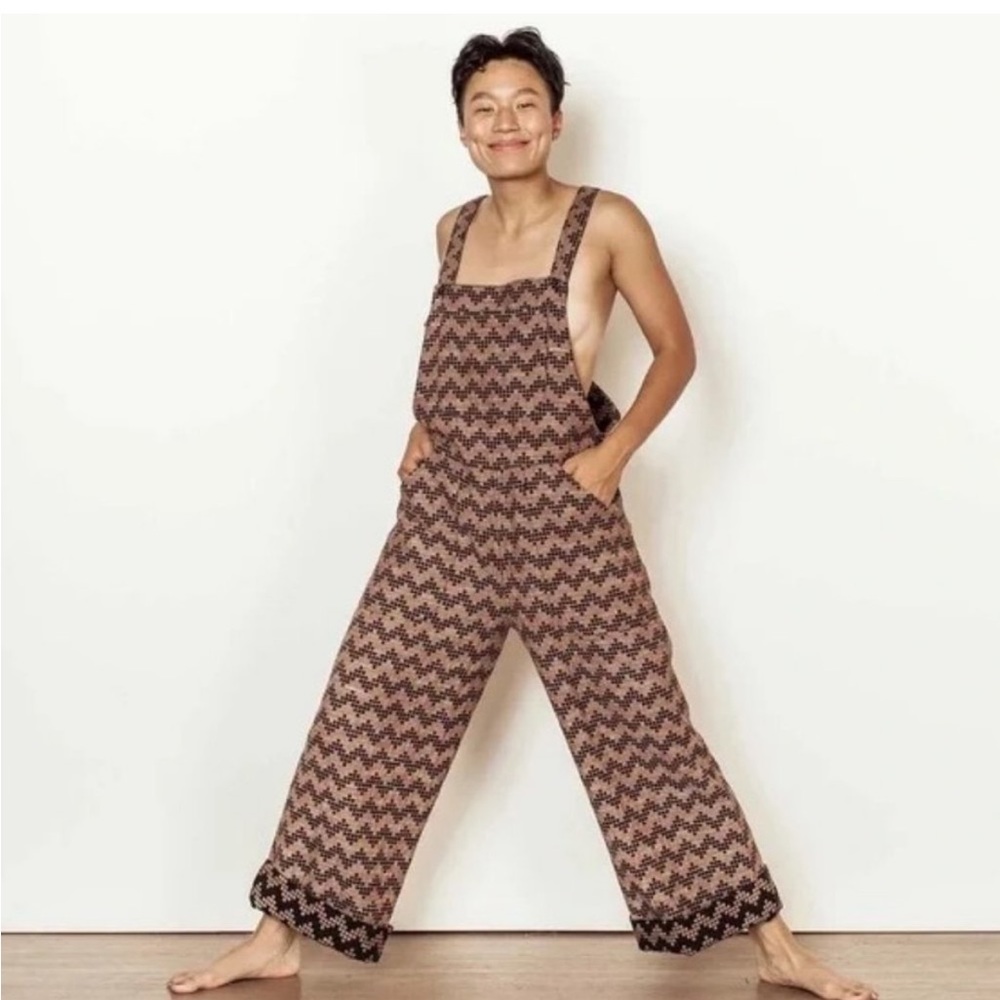 Ace & Jig herringbone Milo overalls 100% cotton like new!